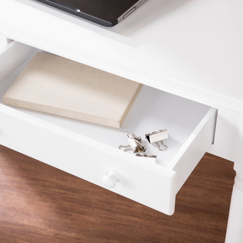 Image of Writing 2-Drawer Desk – Crisp White