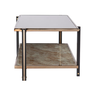 Rectangular cocktail table with display storage Image 5