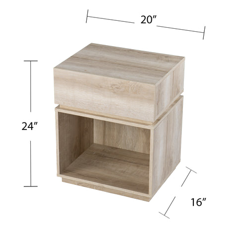 Image of Mortayne Side Table w/ Charging Station