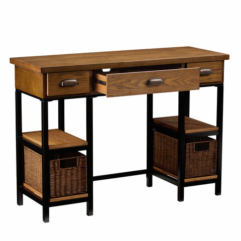 Image of Small space writing desk with storage Image 4