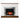 Sleek electric fireplace with metallic surround Image 2