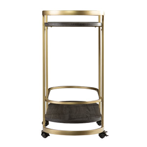 Modern beverage cart w/ wheels Image 6