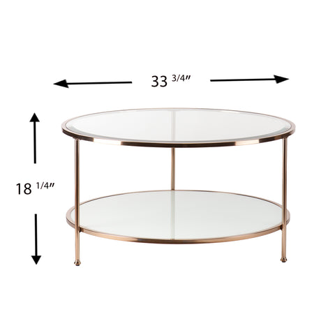 Image of Round two-tier coffee table Image 4