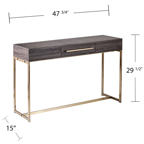 Image of Two-tone storage sofa table Image 10