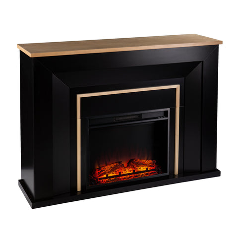 Image of Two-tone electric fireplace Image 4