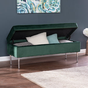 Multifunctional upholstered storage bench Image 3