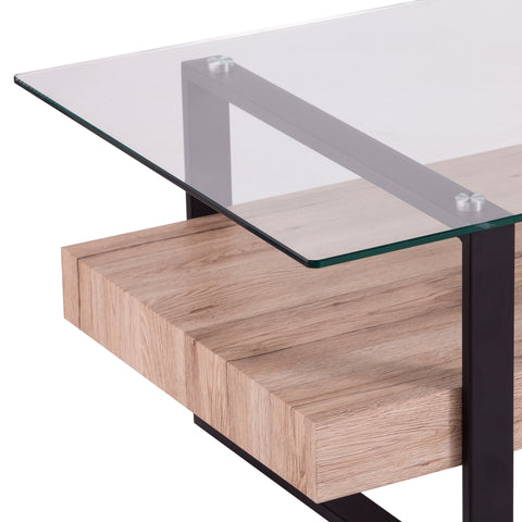 Image of Glass-top coffee table w/ storage Image 7