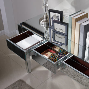 Elegant, fully mirrored writing desk Image 2