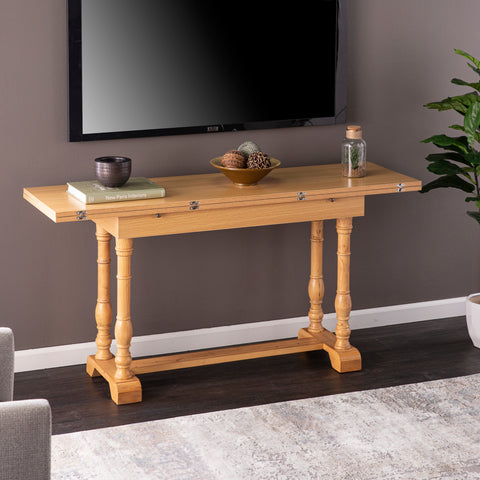 Image of Convertible console to dining table Image 6