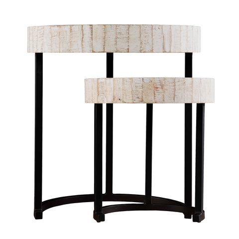 Image of Pair of nesting accent tables Image 3