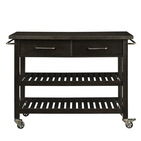 Image of Rolling kitchen island or laundry room folding cart Image 5