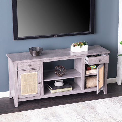 Image of Rustic entertainment center w/ media storage Image 3