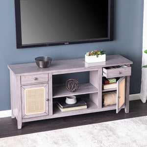 Rustic entertainment center w/ media storage Image 3