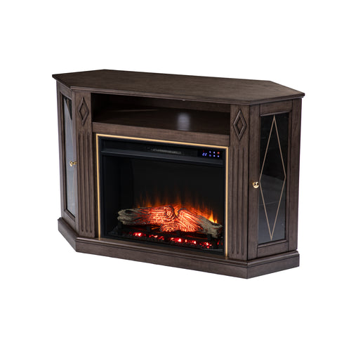 Image of Electric fireplace media console Image 4