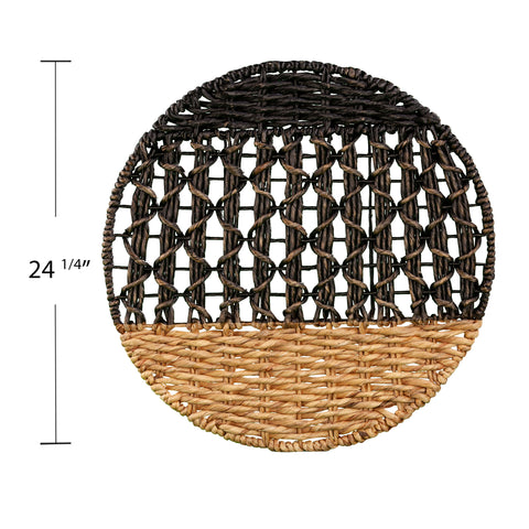 Image of Water hyacinth woven wall hanging Image 6