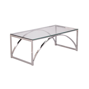 Rectangular coffee table w/ glass top Image 4