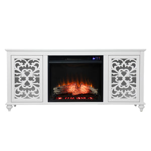 Low-profile media console w/ electric fireplace Image 3