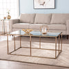 Modern coffee table w/ glass top Image 1