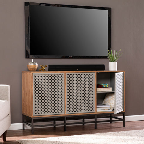 Image of TV stand w/ media storage Image 9