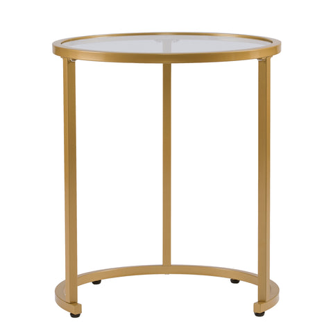 Image of Round nesting end table set Image 4