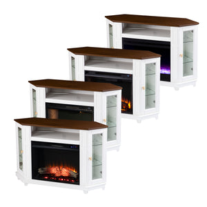 Two-tone fireplace w/ media storage Image 10