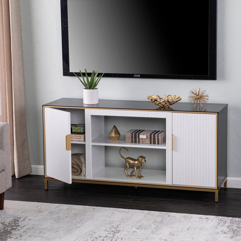 Image of Modern entertainment center w/ storage Image 5