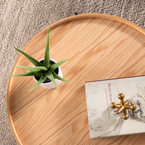 Image of Round coffee table w/ storage Image 3