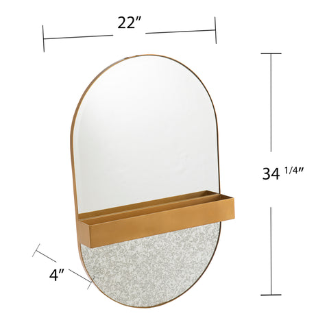 Image of Unique hanging mirror w/ storage Image 7