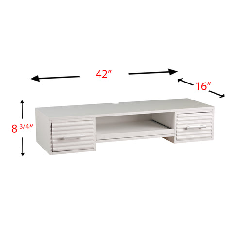 Image of Simon Wall Mount Desk - White