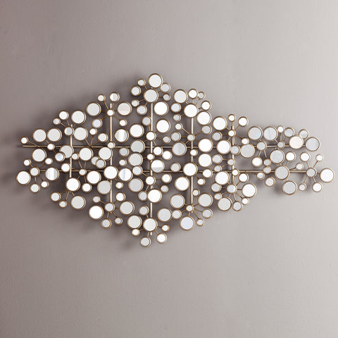 Image of Oblishen Mirrored Metal Wall Sculpture