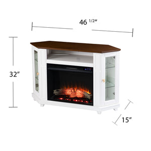 Two-tone fireplace w/ media storage Image 9