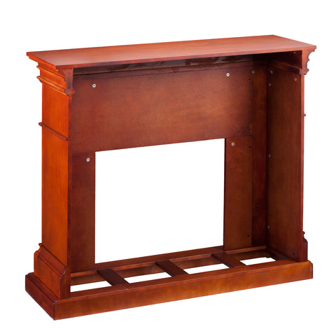 Image of Sicilian Harvest Electric Fireplace - Mahogany