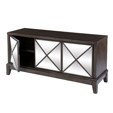 Image of Wallaston Mirrored Media Cabinet