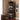 Space saving, lighted corner design curio with mirrored back Image 1