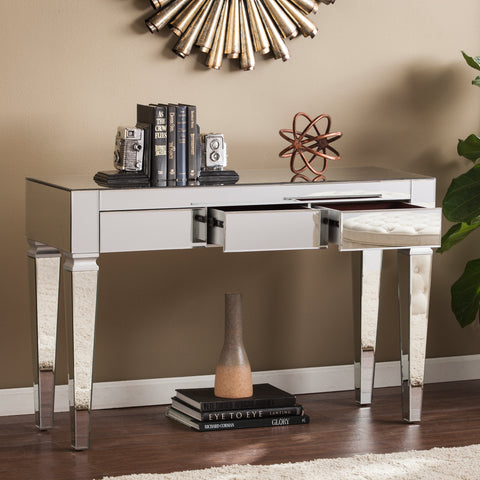 Image of Elegant, fully mirrored sofa table Image 3