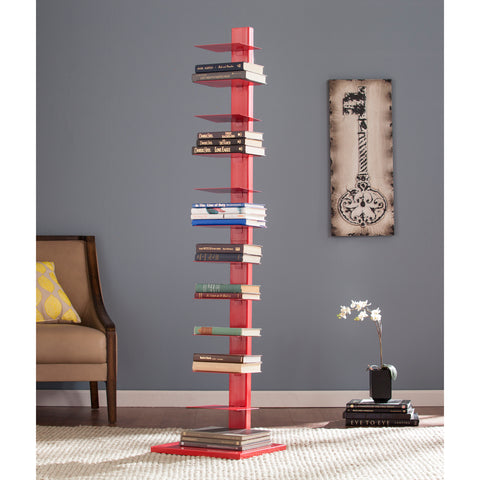 Image of Stewartby Spine Tower Shelf - Valiant Poppy