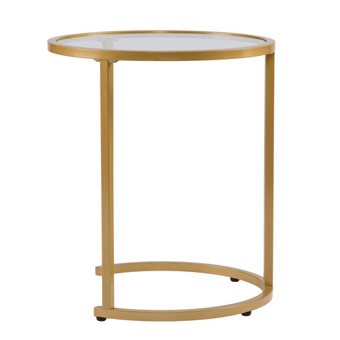 Image of Round nesting end table set Image 6