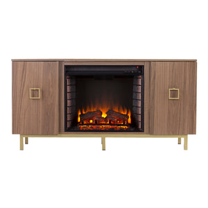 Media cabinet w/ electric fireplace Image 3