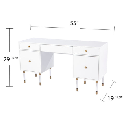 Image of Spacious student desk w/ storage Image 7