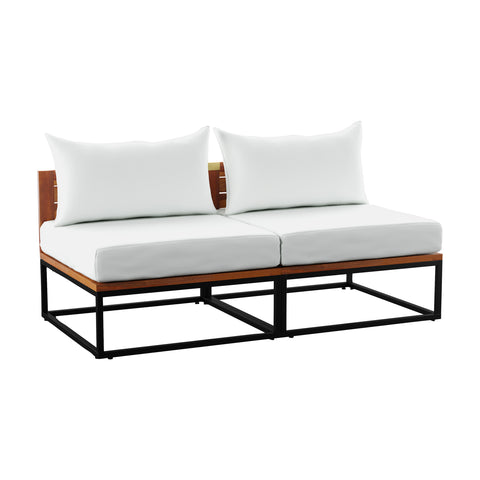 Image of Modular indoor/outdoor loveseat Image 4