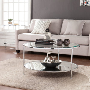 Risa End Table - Glam Style - Chrome