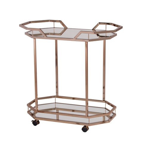 Image of Mirrored bar cart Image 3