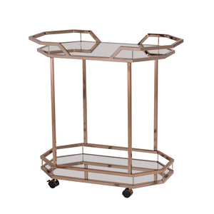 Mirrored bar cart Image 3