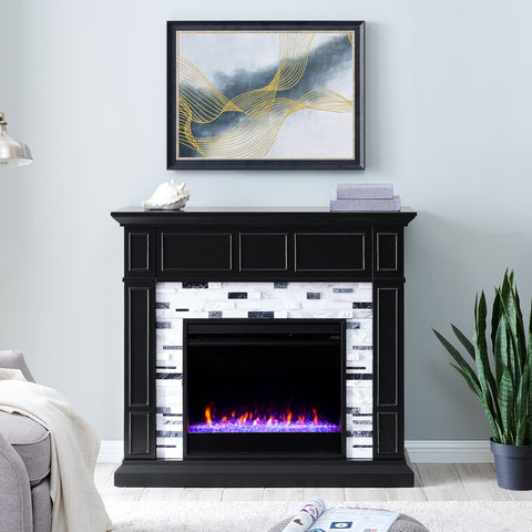 Image of Authentic marble fireplace mantel Image 1