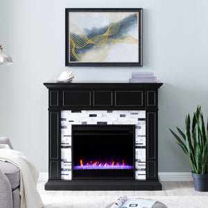 Authentic marble fireplace mantel Image 1