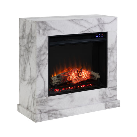 Image of Faux marble fireplace mantel Image 4