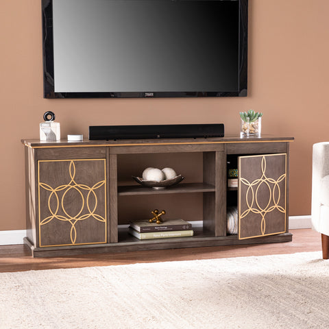 Image of Low profile media console w/ storage Image 2