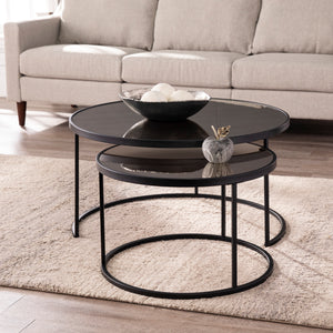 Pair of nesting coffee tables Image 3