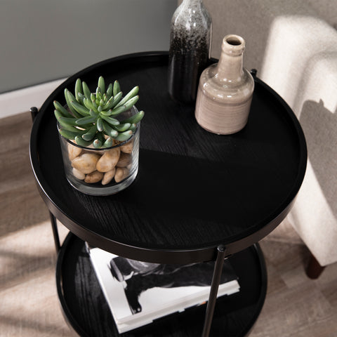 Image of Verlington Round Farmhouse Style End Table