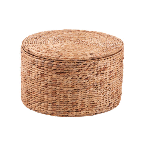 Image of Satalia Round Water Hyacinth Storage Tables – 2pc Set